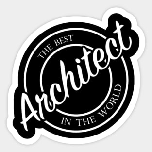 proud architect Sticker
